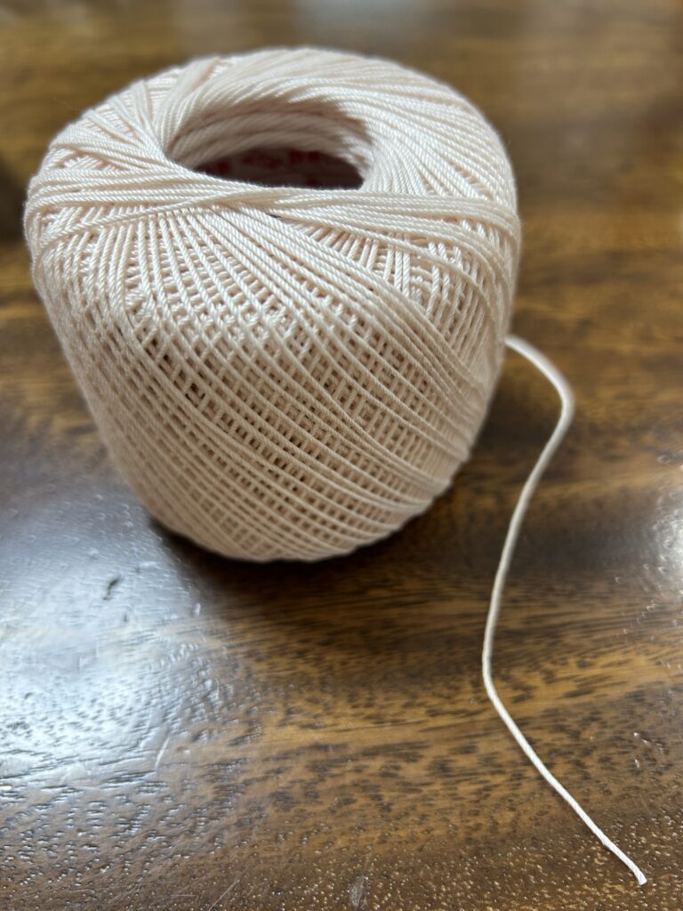 トゥシューズを縫う糸
